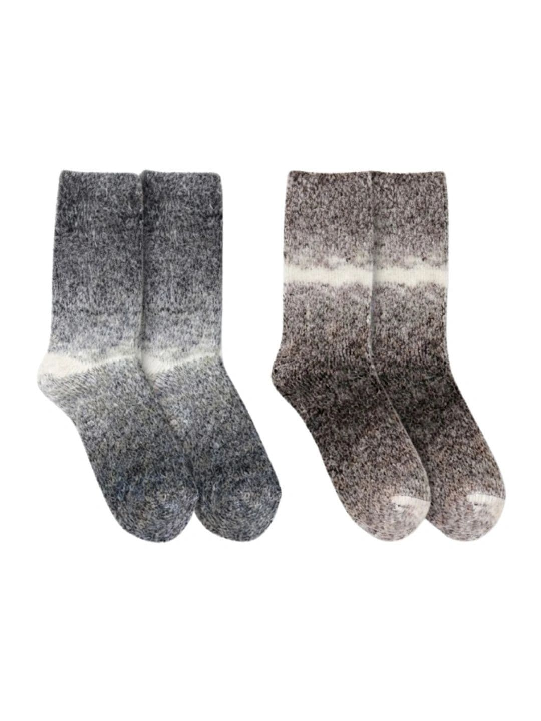 Cdeck Men Pack of 2 Woolen Colourblocked Above Ankle Socks - view 1