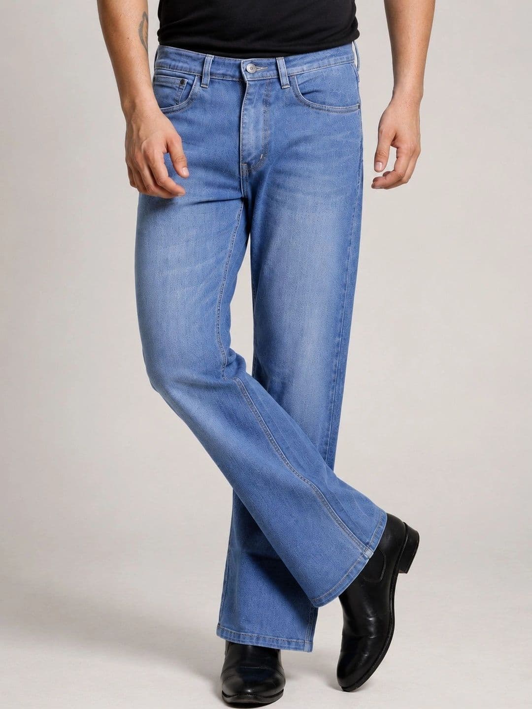 Denimora Men Bootcut Mid-Rise Stretchable Jeans - view 1
