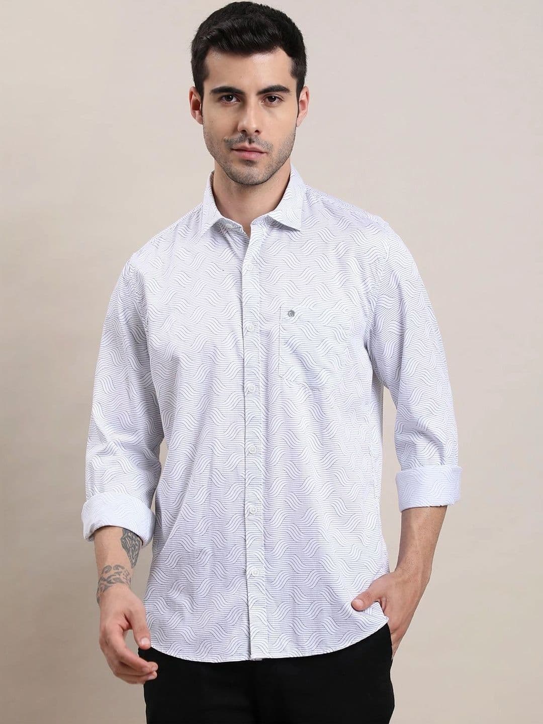 Turtle Men Relaxed Slim Fit Printed Casual Shirt - view 1