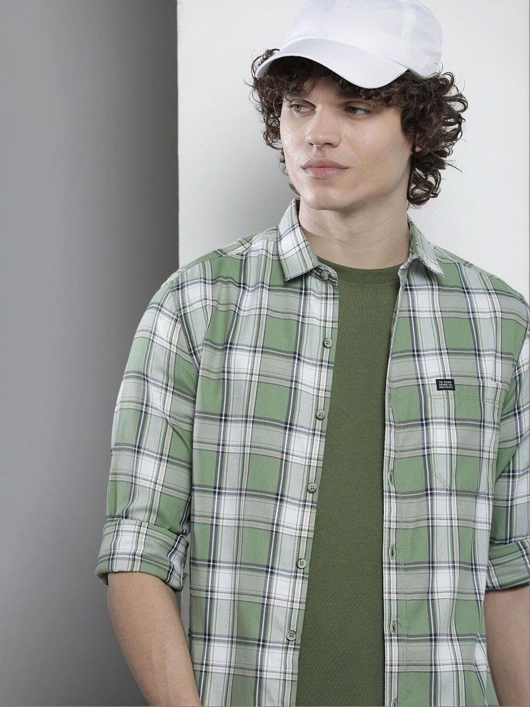 Studio-9 Men Classic Slim Fit Checked Casual Shirt - view 1