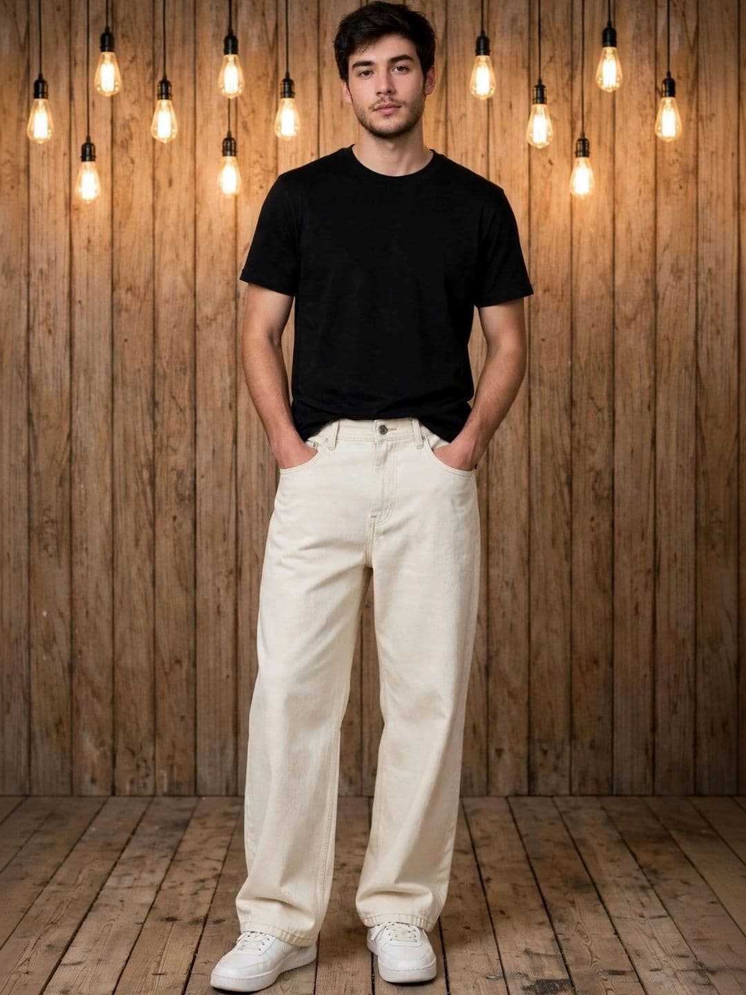 Kook N Keech Men Classic Regular Fit Mid-Rise Stretchable Jeans - view 1