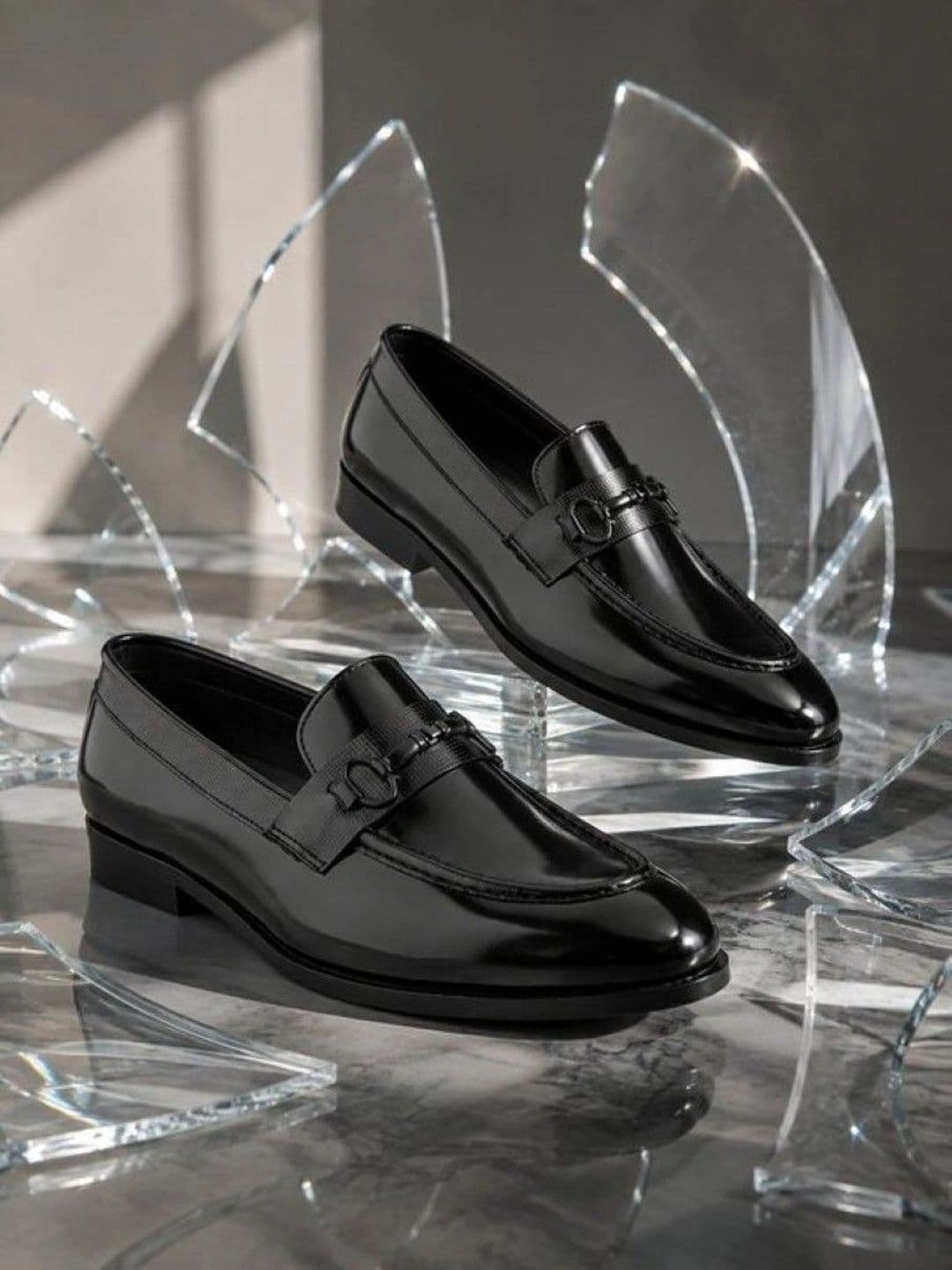 House of Pataudi Men Textured Loafers - view 1