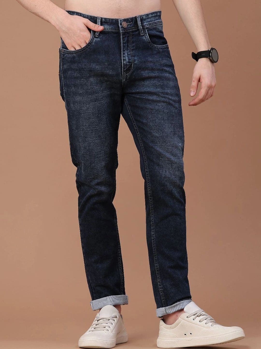 V-Mart Men Regular Fit Mid-Rise Jeans - view 1