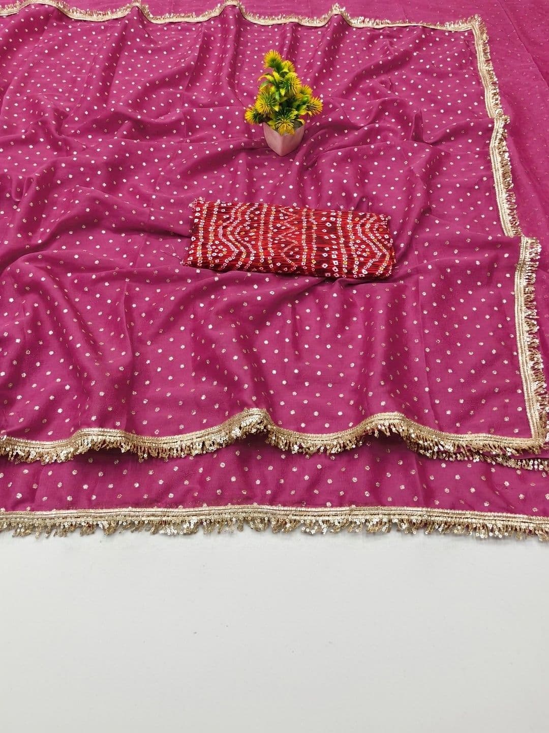 Looootnest Poly Georgette Saree - view 1