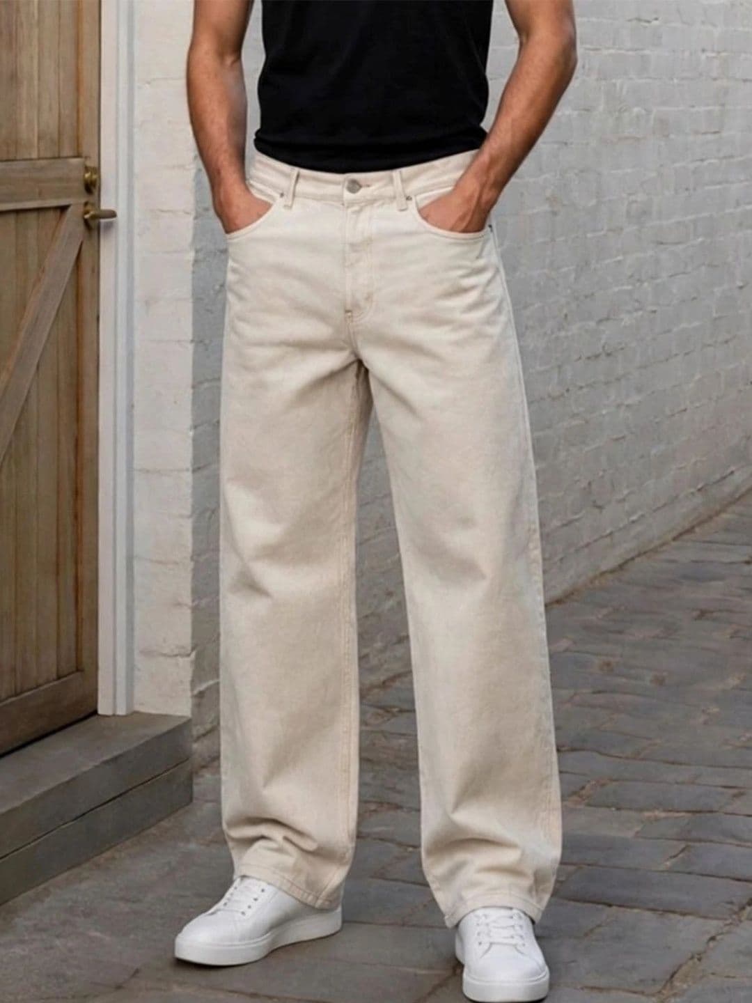 LINARIA Men Classic Regular Fit Mid-Rise Stretchable Jeans - view 1