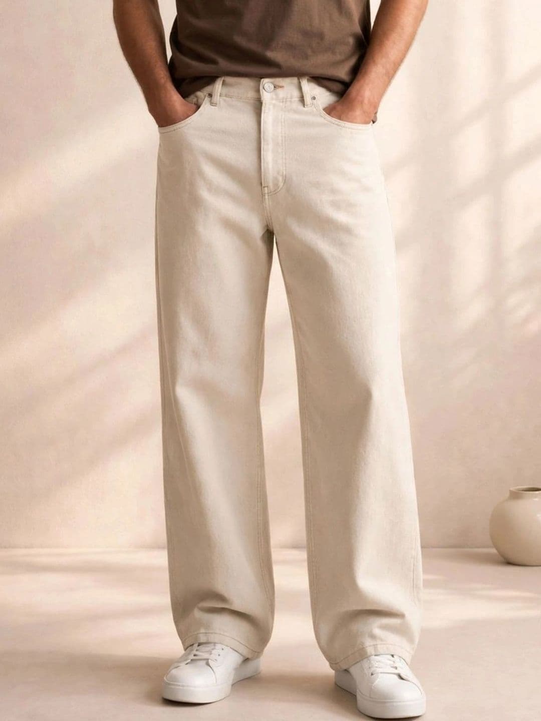 Kook N Keech Men Classic Regular Fit Mid-Rise Stretchable Jeans - view 1