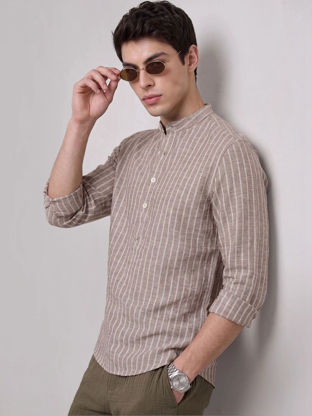 MAAHI FABS Men Striped Kurta - view 1