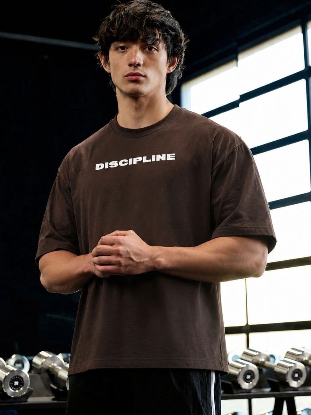 THE NOX Men Typography Printed Drop-Shoulder Sleeves Bio Finish T-shirt - view 1
