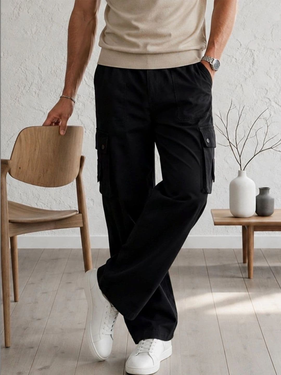FLARING Men Classic Regular Fit Mid-Rise Stretchable Jeans - view 1