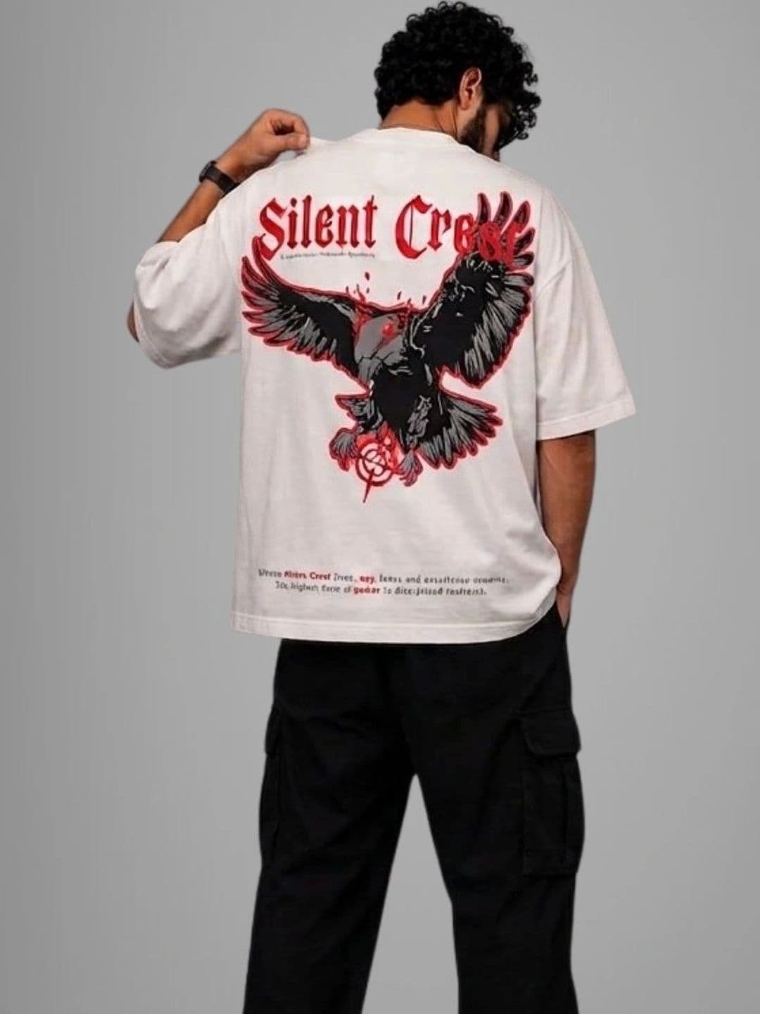 HIROX Men Printed Drop-Shoulder Sleeves T-shirt - view 1