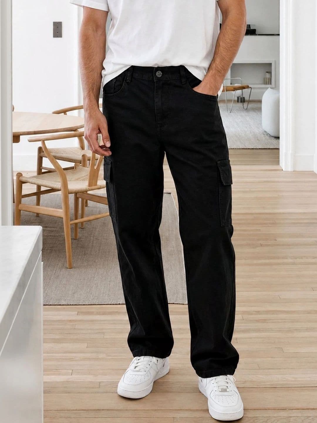 Moda Star Men Classic Relaxed Fit Mid-Rise Coated Stretchable Jeans - view 1