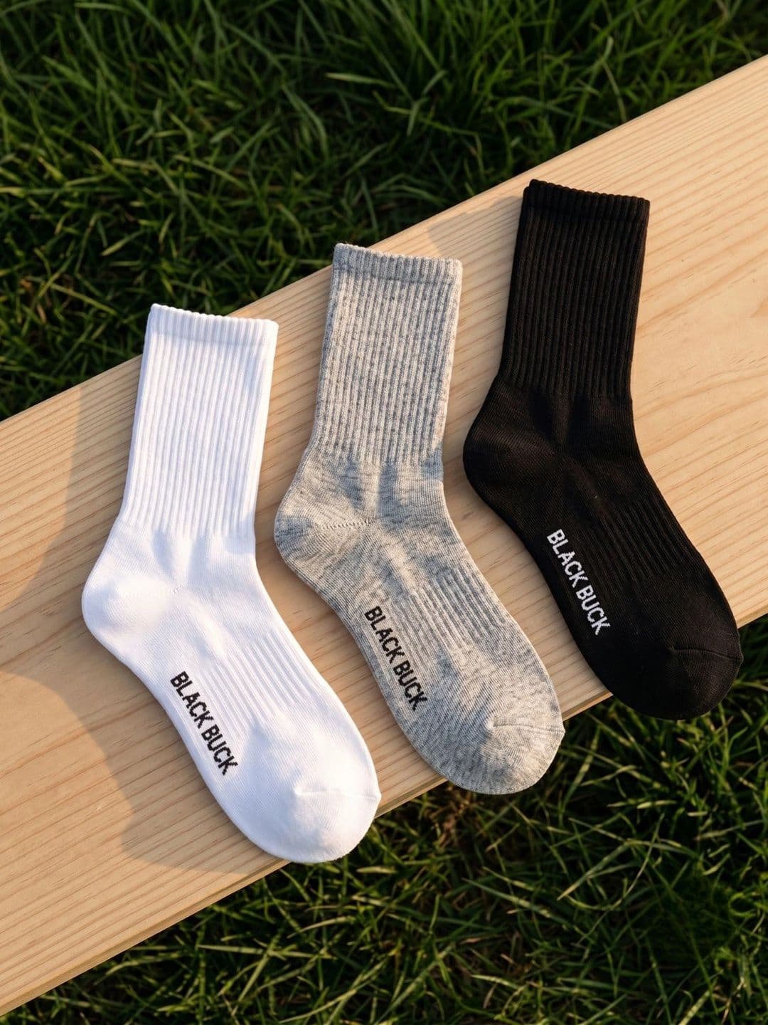 BLACK BUCK Men Pack of 3 Cotton Above Ankle Socks - view 1