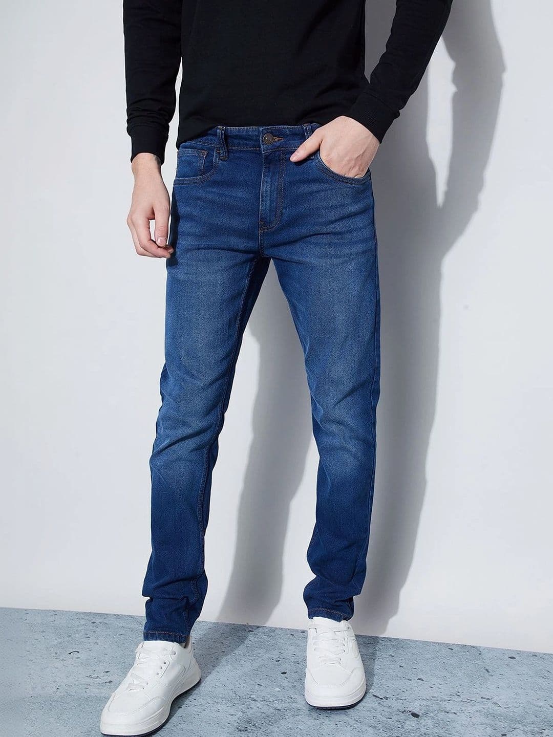Fame Forever by Lifestyle Men Tapered Fit Mid-Rise Stretchable Jeans - view 1