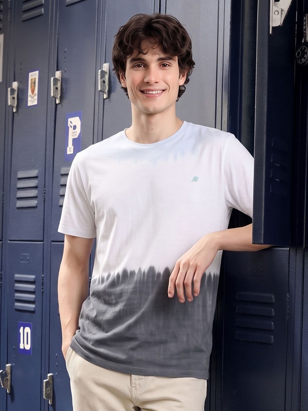 Aeropostale Dyed Effect Pure Cotton T-shirt - view 1