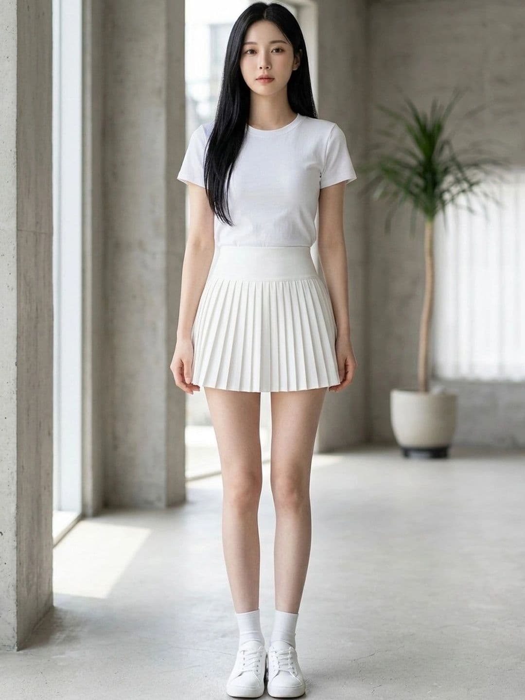 Suo Women Accordion Pleated Mini Flared Skirt - view 1