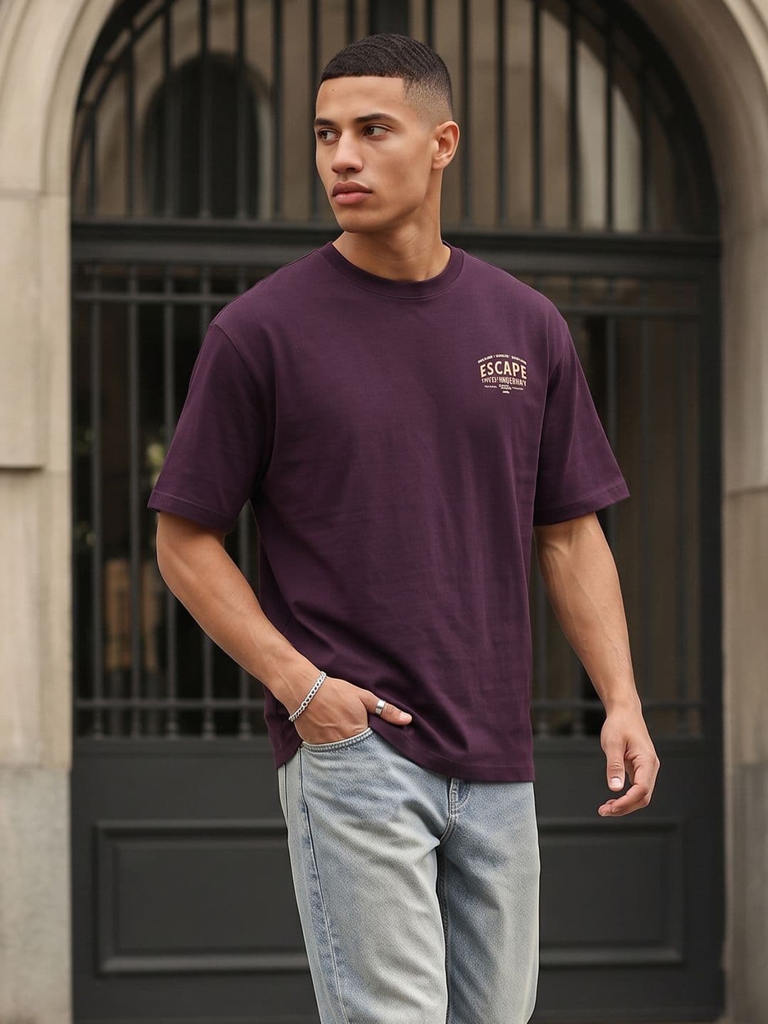 The Roadster Life Co. Relaxed Fit Printed T-shirt - view 1