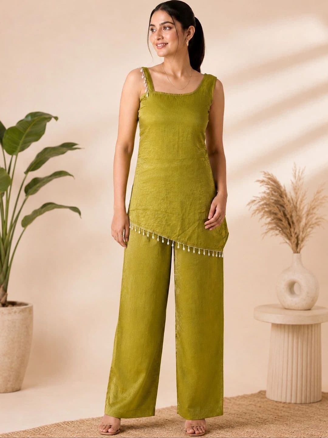 SZN Women Regular Kurti with Palazzos - view 1