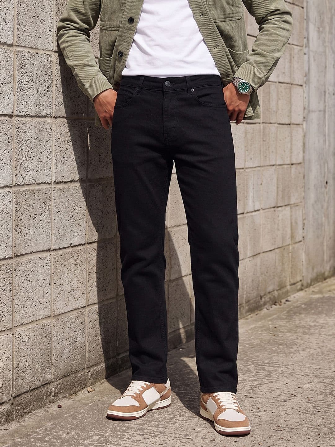 The Roadster Life Co. Men Straight Fit Stretchable Jeans - view 1