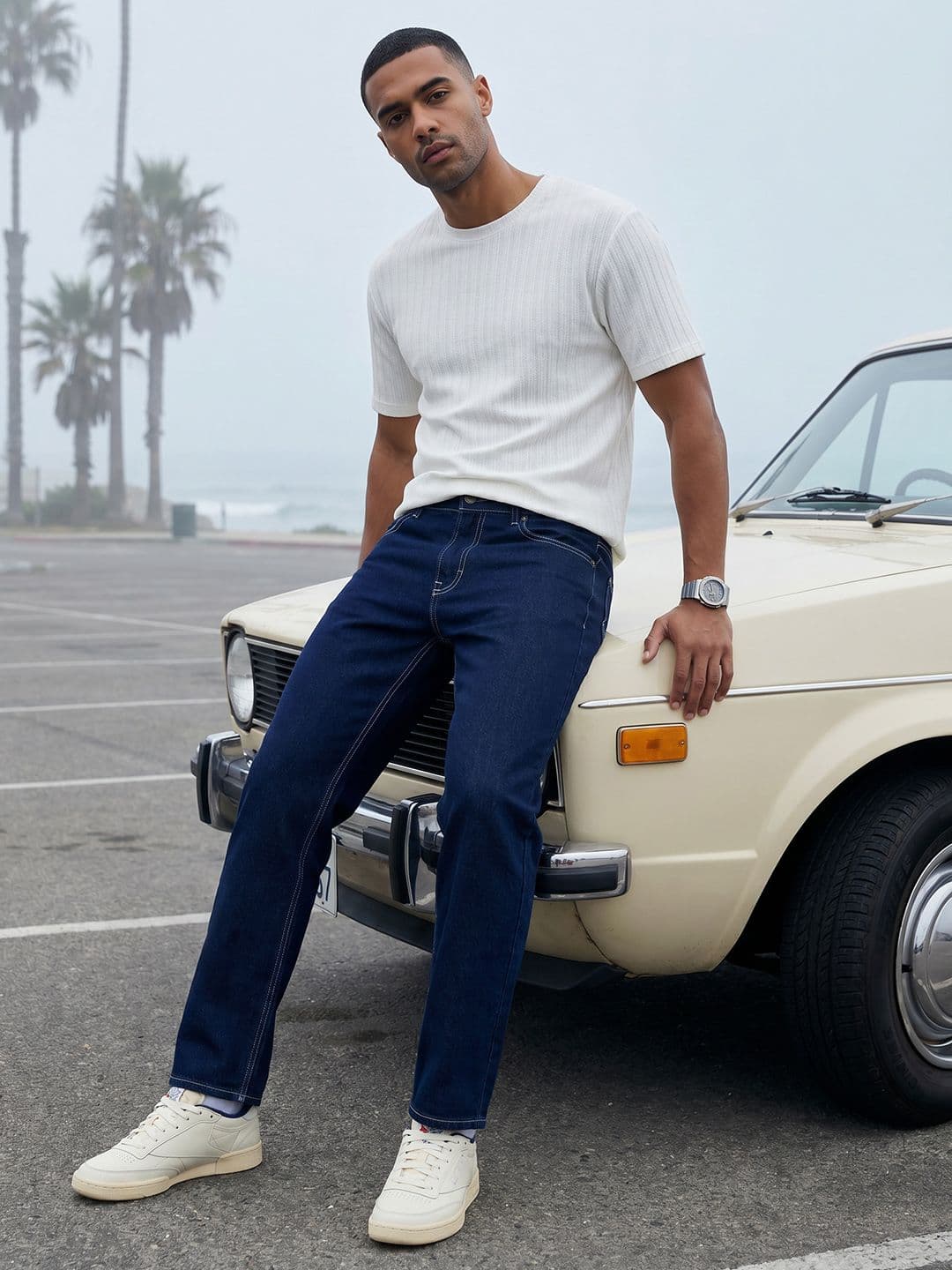 The Roadster Life Co. Men Straight Fit Stretchable Jeans - view 1