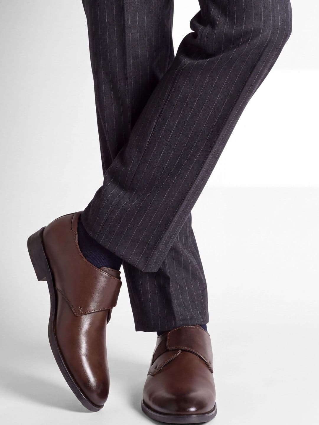 House of Pataudi Men Round Toe Buckle Formal Monks - view 1