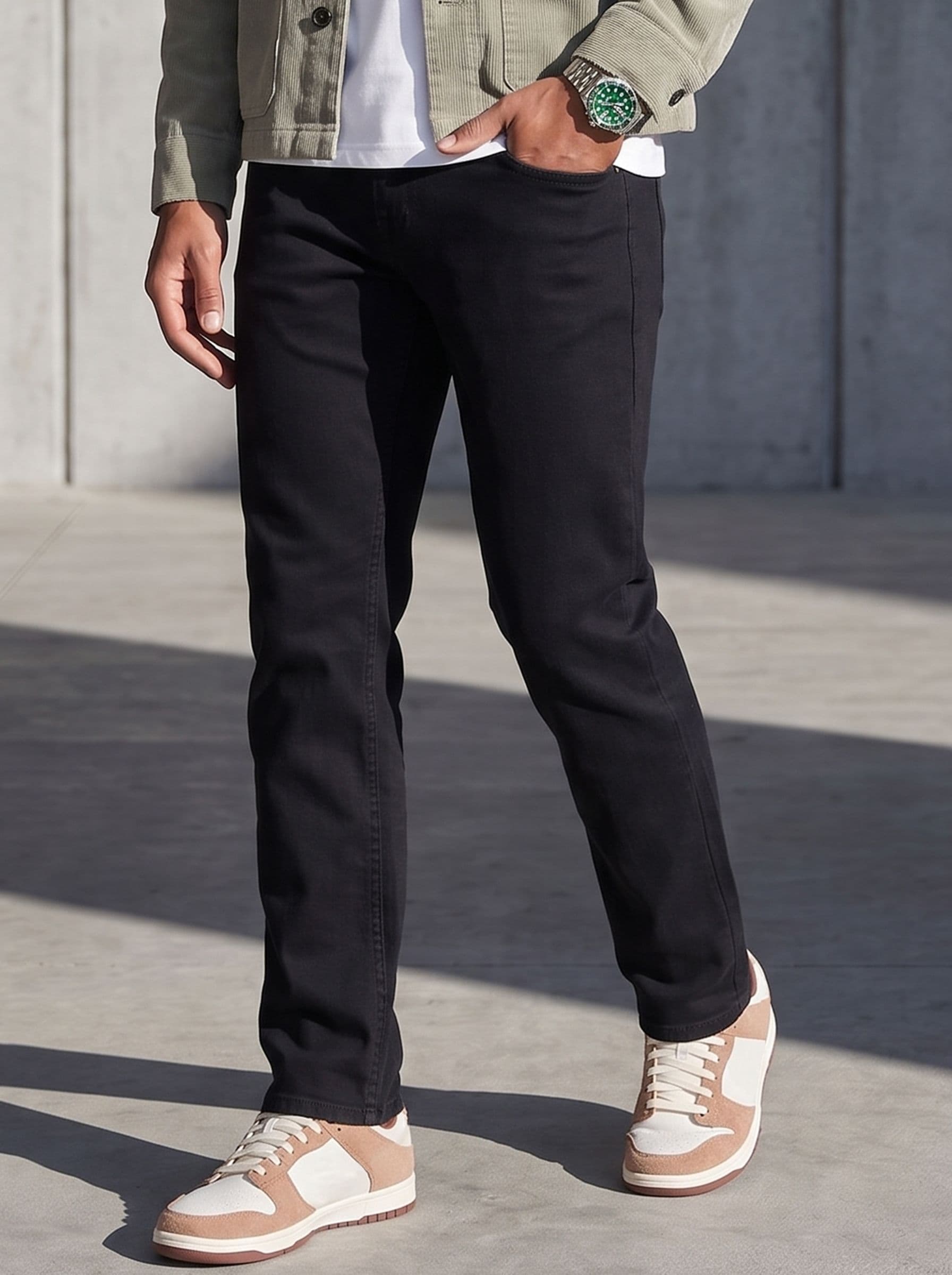 The Roadster Life Co. Men Straight Fit Light Fade Stretchable Jeans - view 1