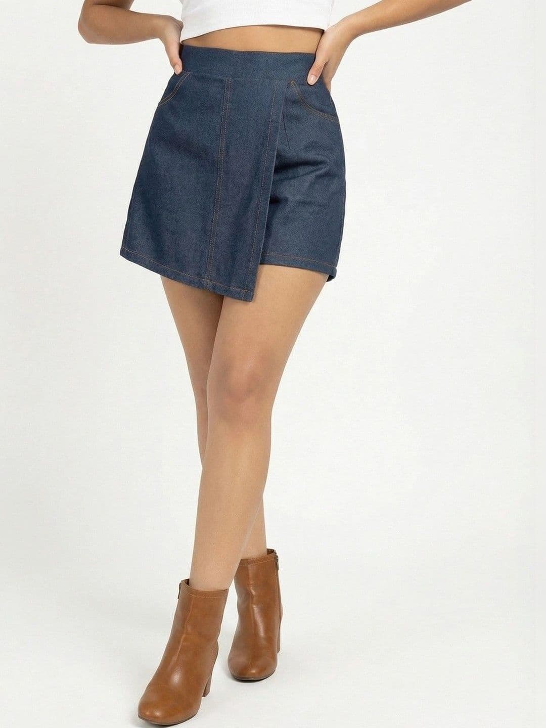 glitchez Women Mini Denim Skorts - view 1