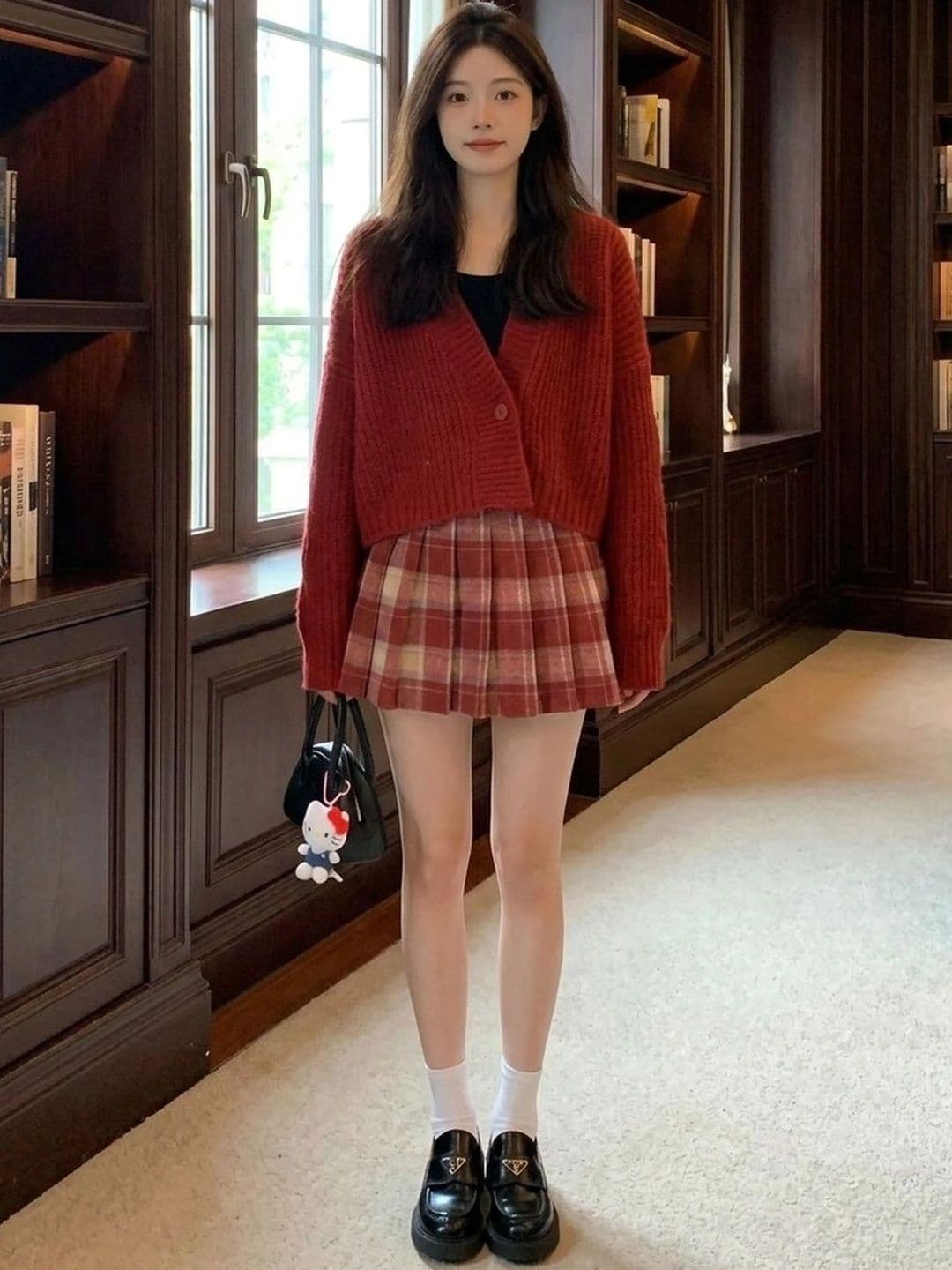 Suo Women Checked Summer Checks Mini Flared Skirt - view 1