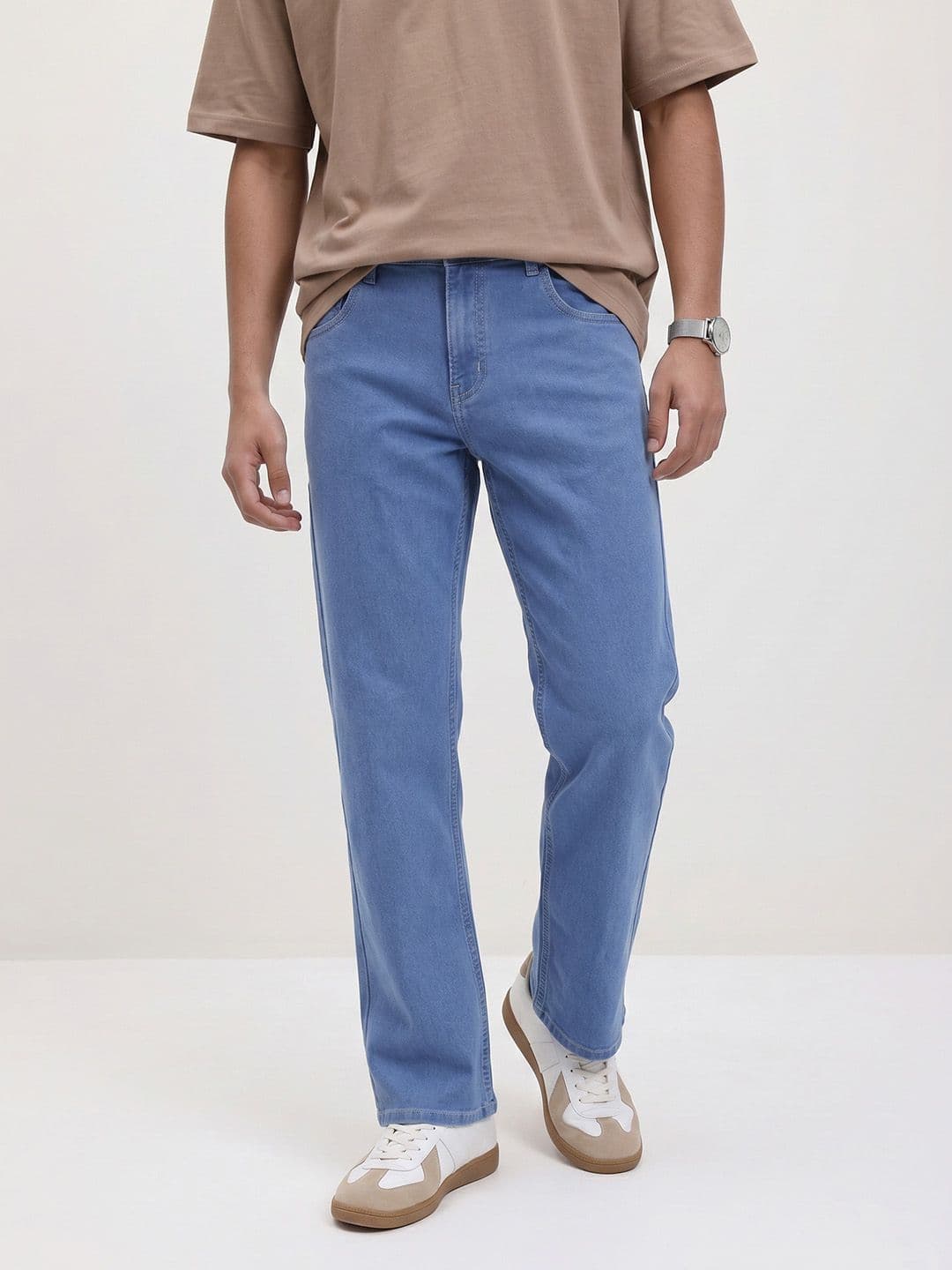 The Roadster Life Co. Men Straight Fit Fit Stretchable Jeans - view 1
