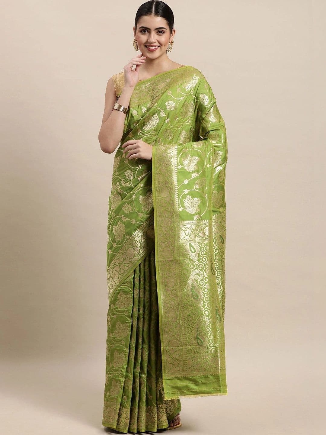 Royal Rajgharana Saree Woven Design Zari Art Silk Banarasi Sarees - view 1