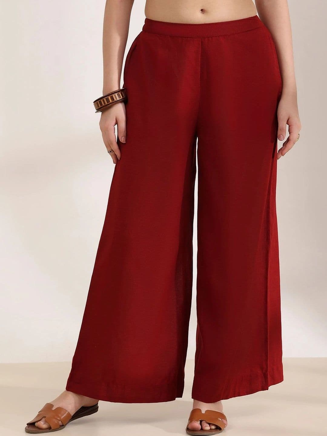 Rangriti Women Knitted Ethnic Palazzos - view 1