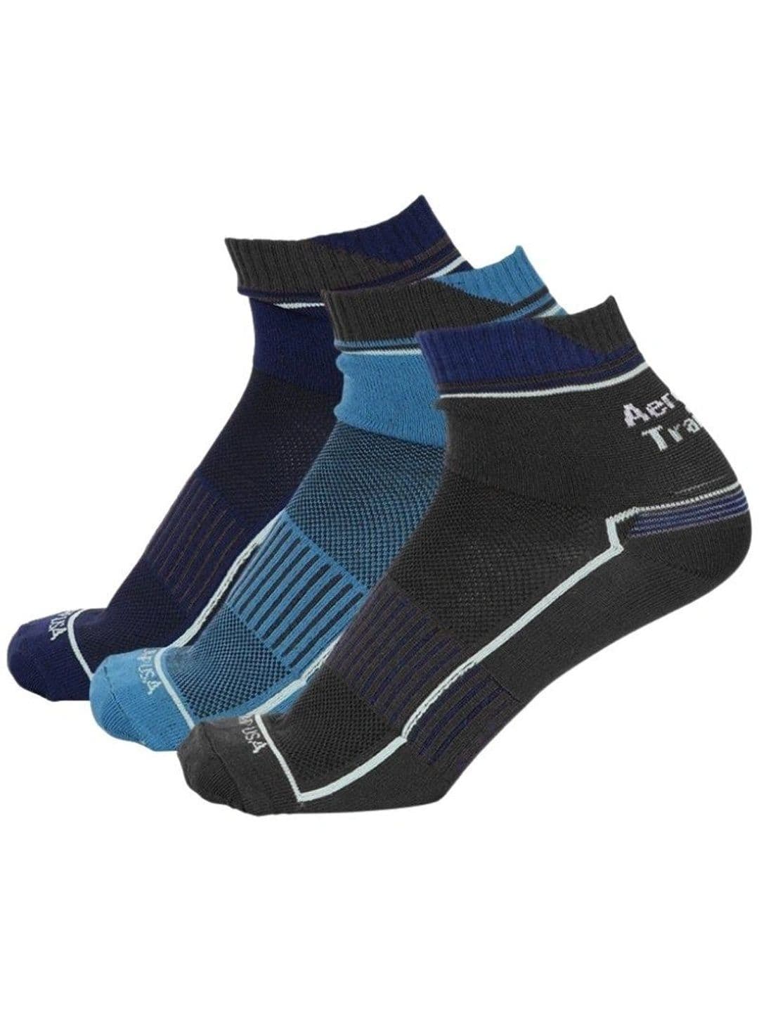 JUMP USA Unisex Pack of 3 Assorted Patterned Ankle Length Socks - view 1