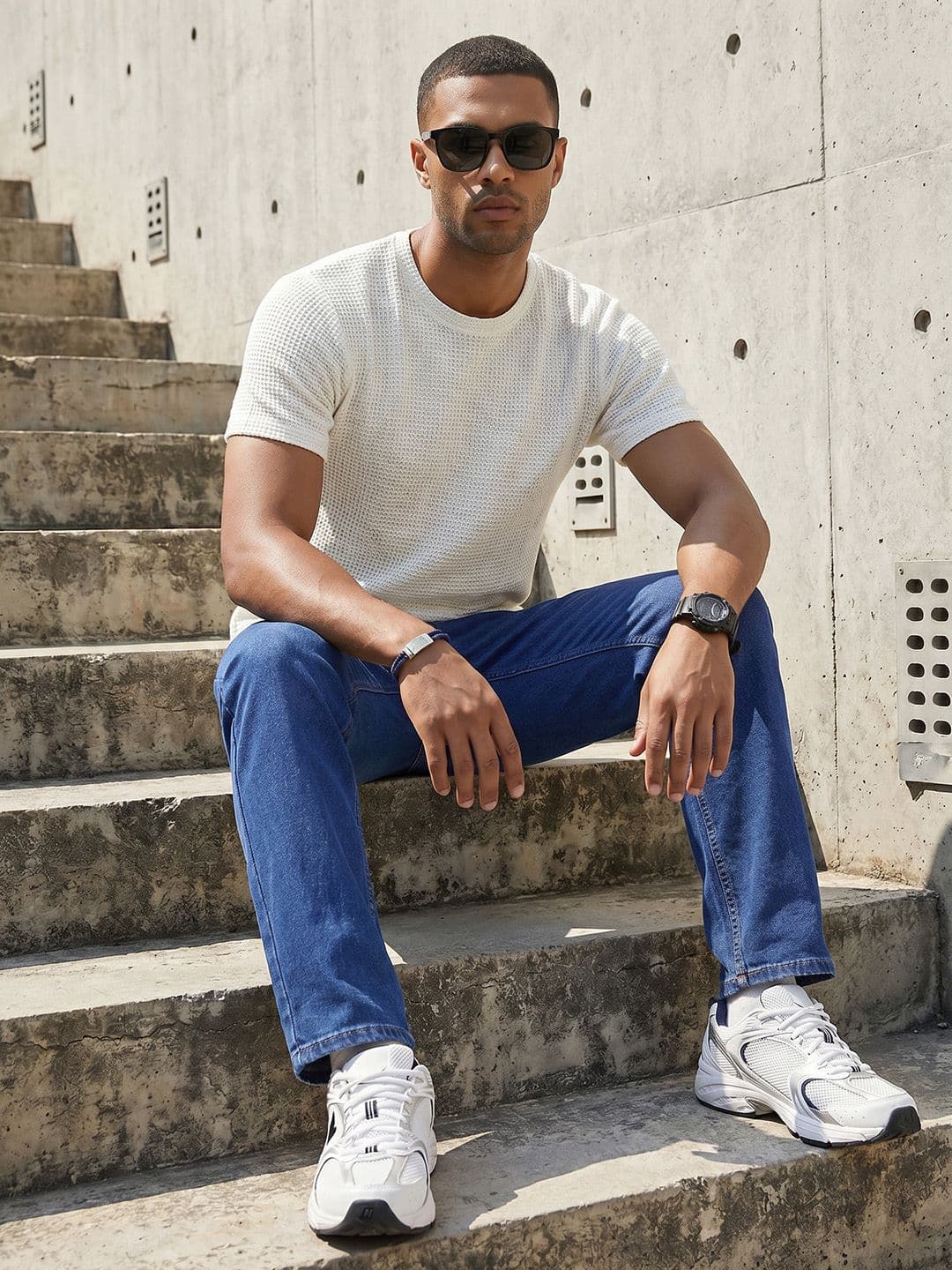 The Roadster Life Co. Men Straight Fit Stretchable Jeans - view 1