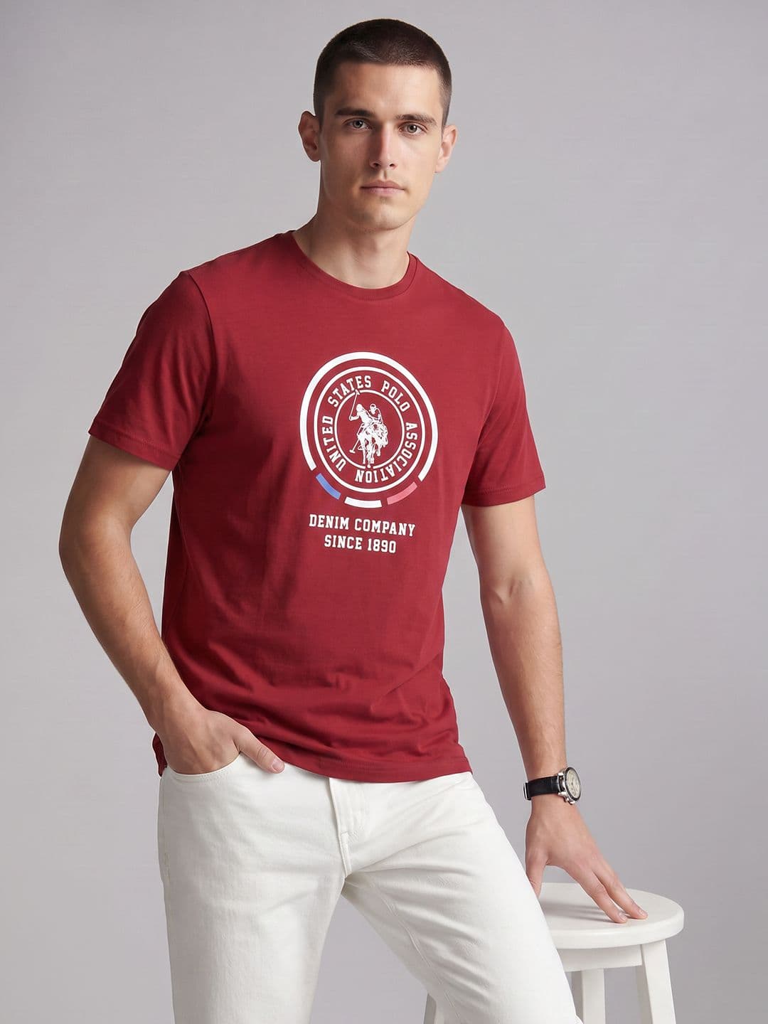 U.S. Polo Assn. Denim Co. Brand Logo Printed T-shirt - view 1