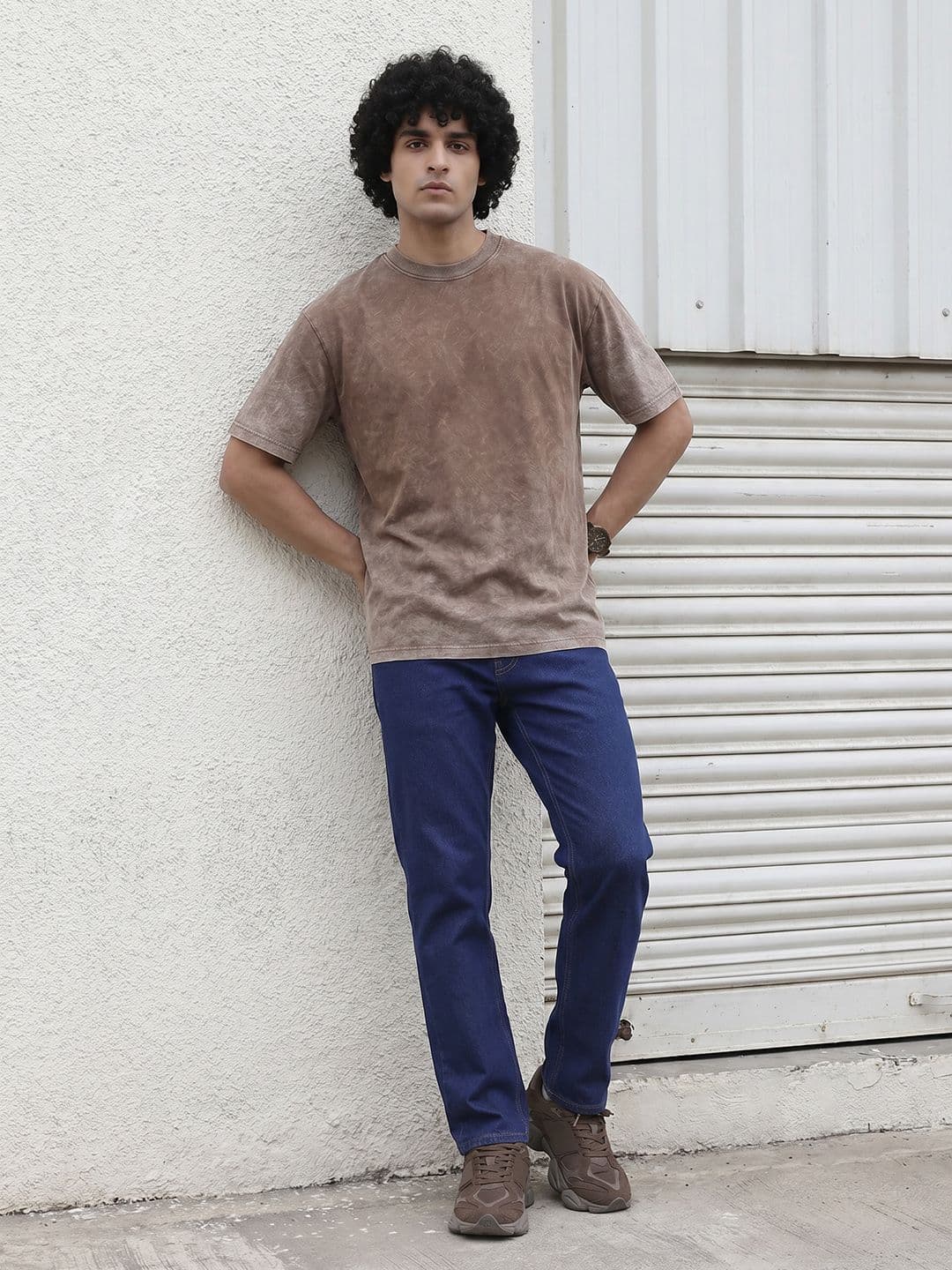 The Roadster Life Co. Men Straight Fit Mid-Rise Stretchable Jeans - view 1