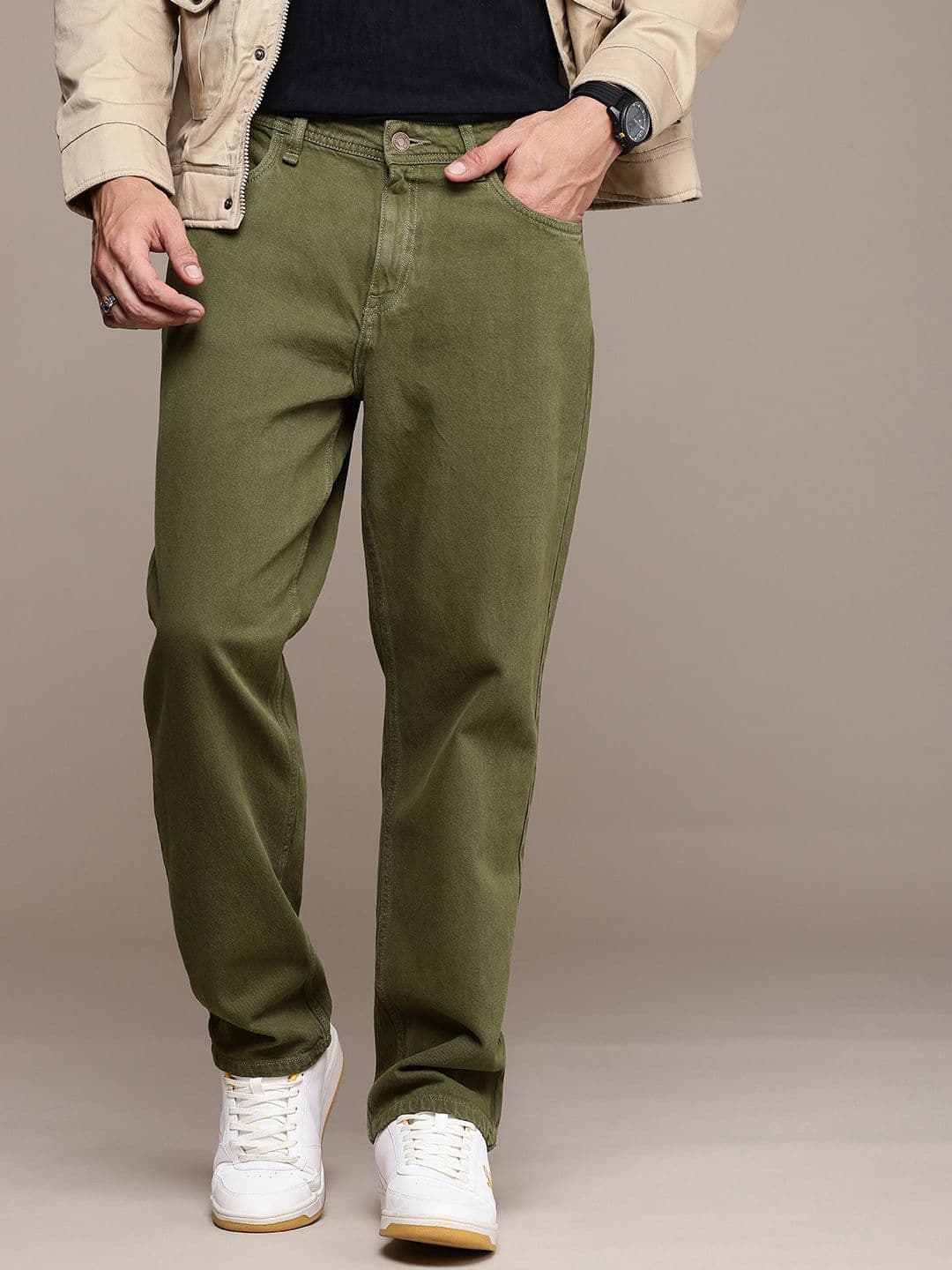 The Roadster Life Co. Men Pure Cotton Straight Fit Jeans - view 1