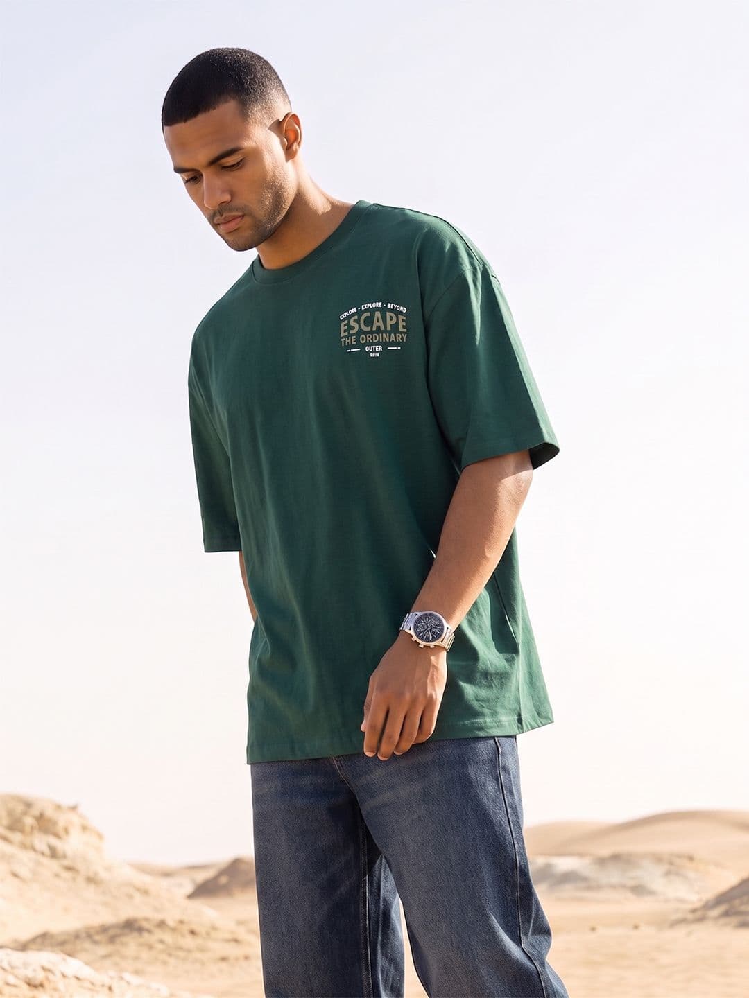 The Roadster Life Co. Relaxed Fit Printed T-shirt - view 1