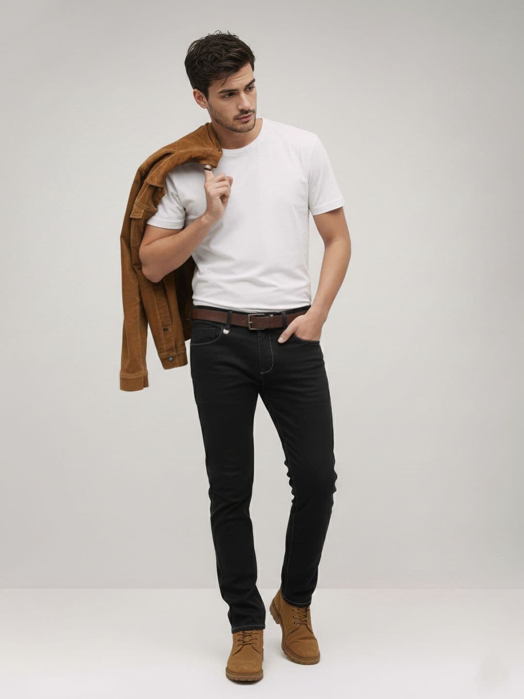 The Roadster Life Co. Men Slim Fit Stretchable Jeans With Bag - view 1