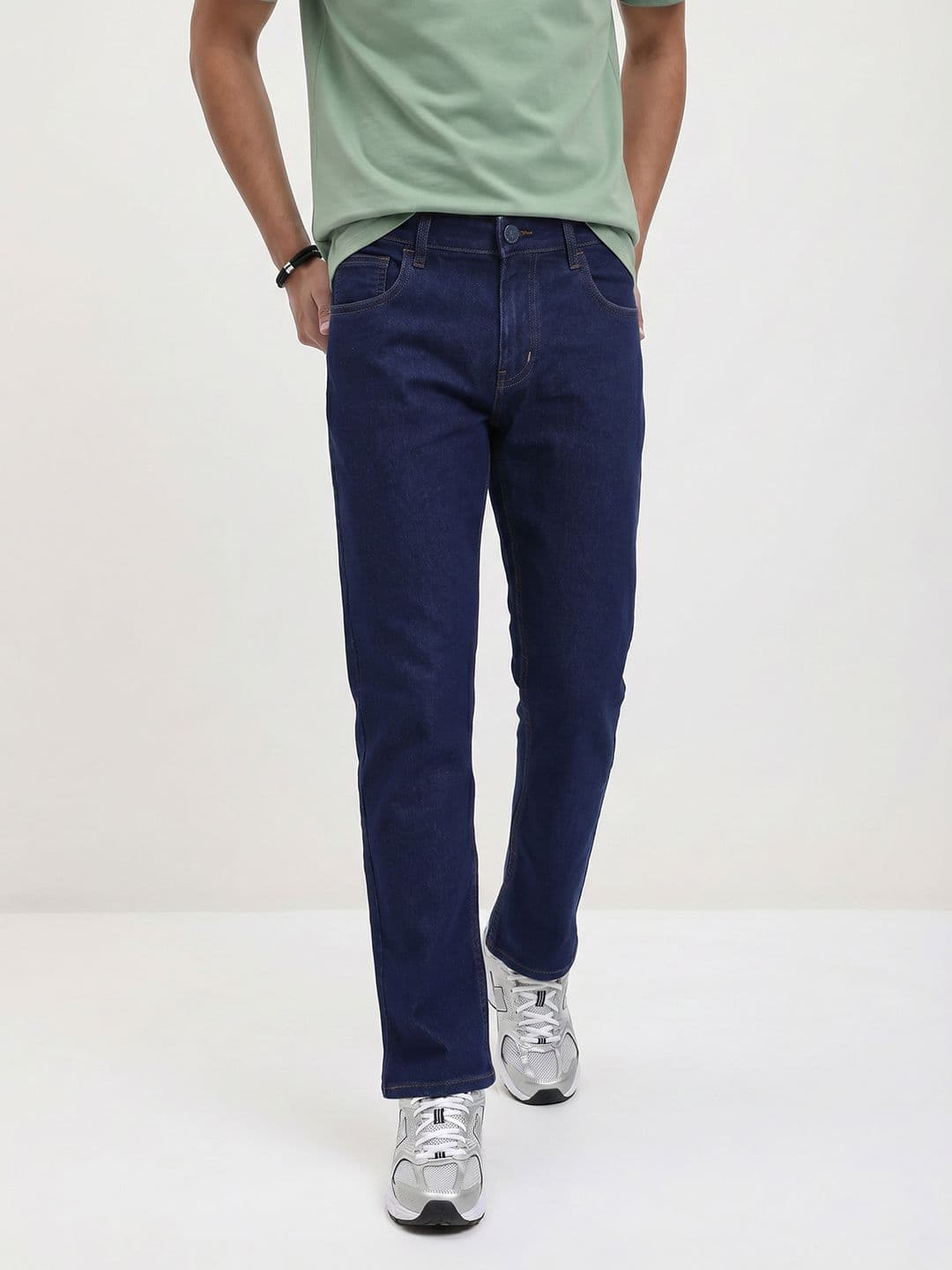 The Roadster Life Co. Men Straight Fit Stretchable Jeans - view 1