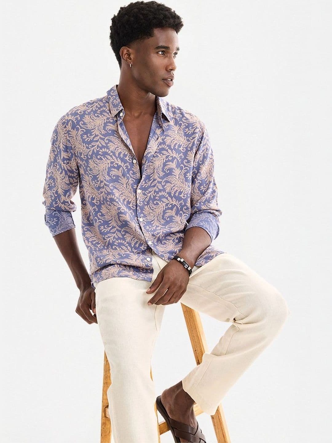 Snitch Men Floral Printed Casual Shirt - view 1