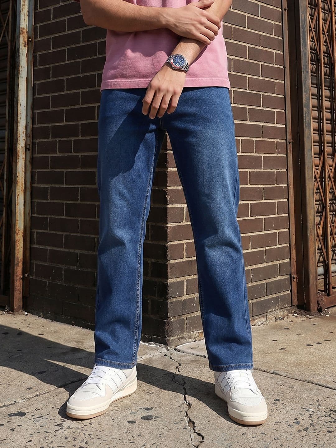 The Roadster Life Co. Men Straight Fit Stretchable Jeans - view 1