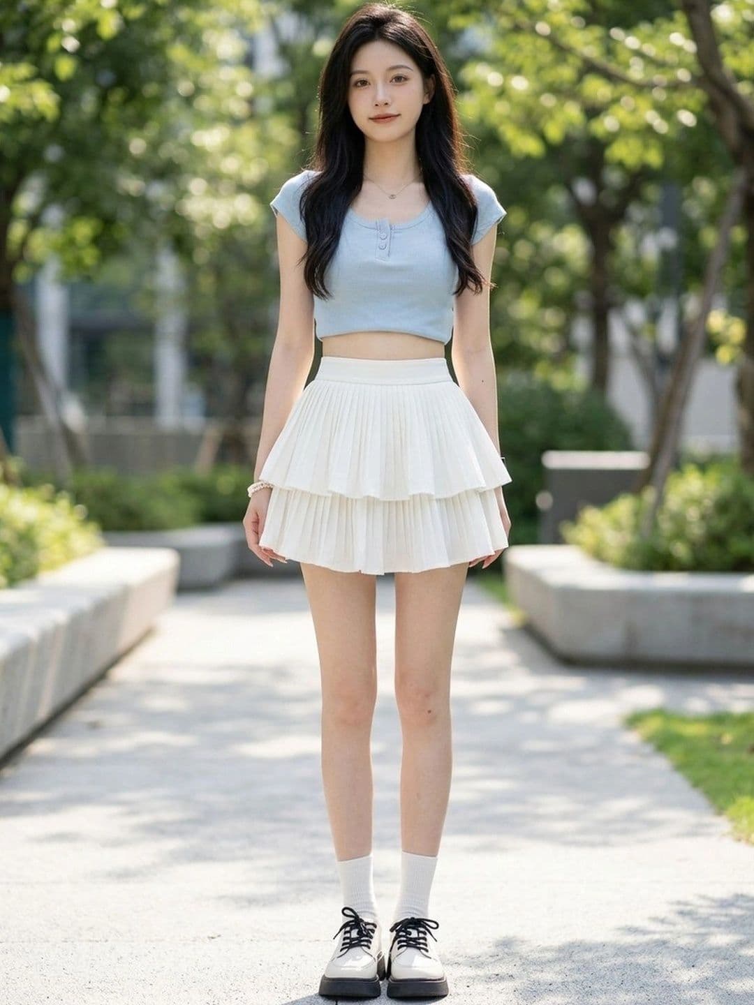 Suo Women Tiered Mini Tiered Skirt - view 1
