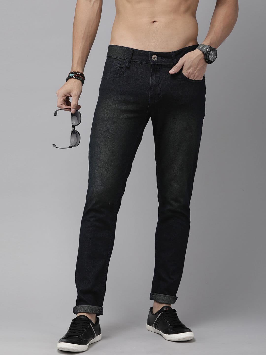 The Roadster Lifestyle Co. Men Slim Fit Light Fade Stretchable Jeans - view 1