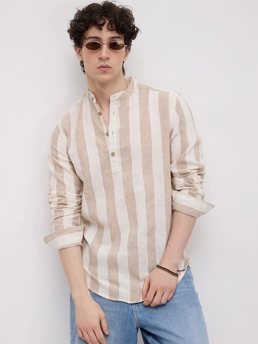 VASTRADO Men Striped Kurta - view 1
