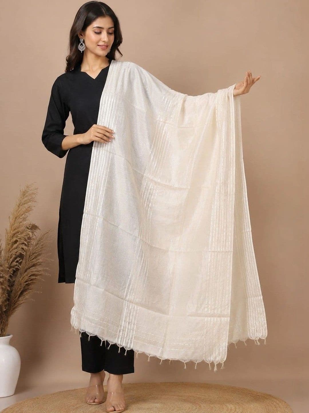 SAHINA DUPATTA Woven Design Dupatta - view 1