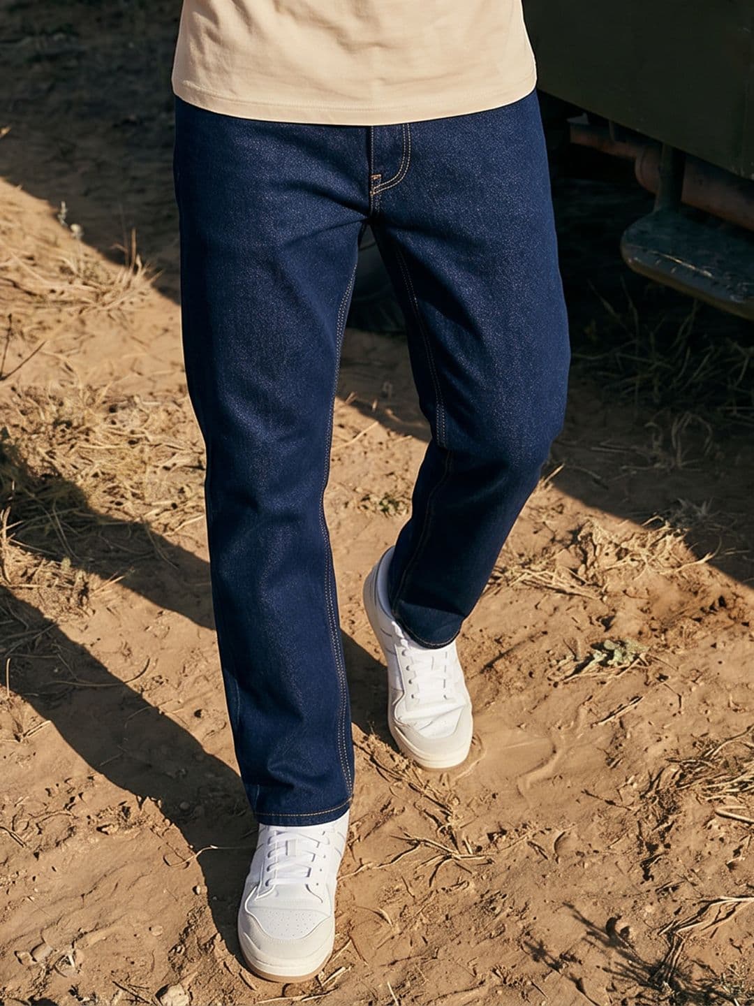 The Roadster Life Co. Men Straight Fit Light Fade Stretchable Jeans - view 1