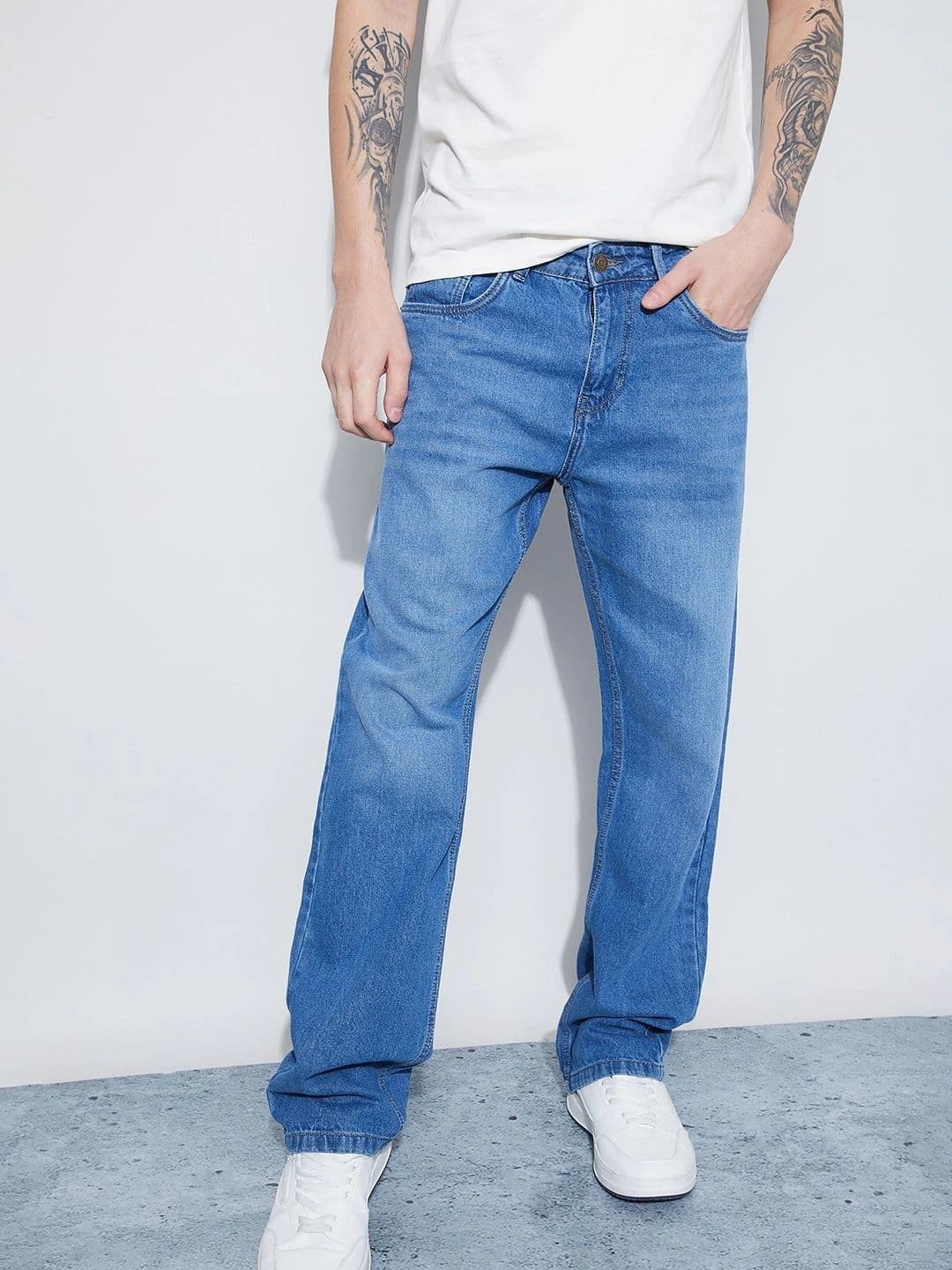 Fame Forever by Lifestyle Men Straight Fit Mid-Rise Stretchable Jeans - view 1