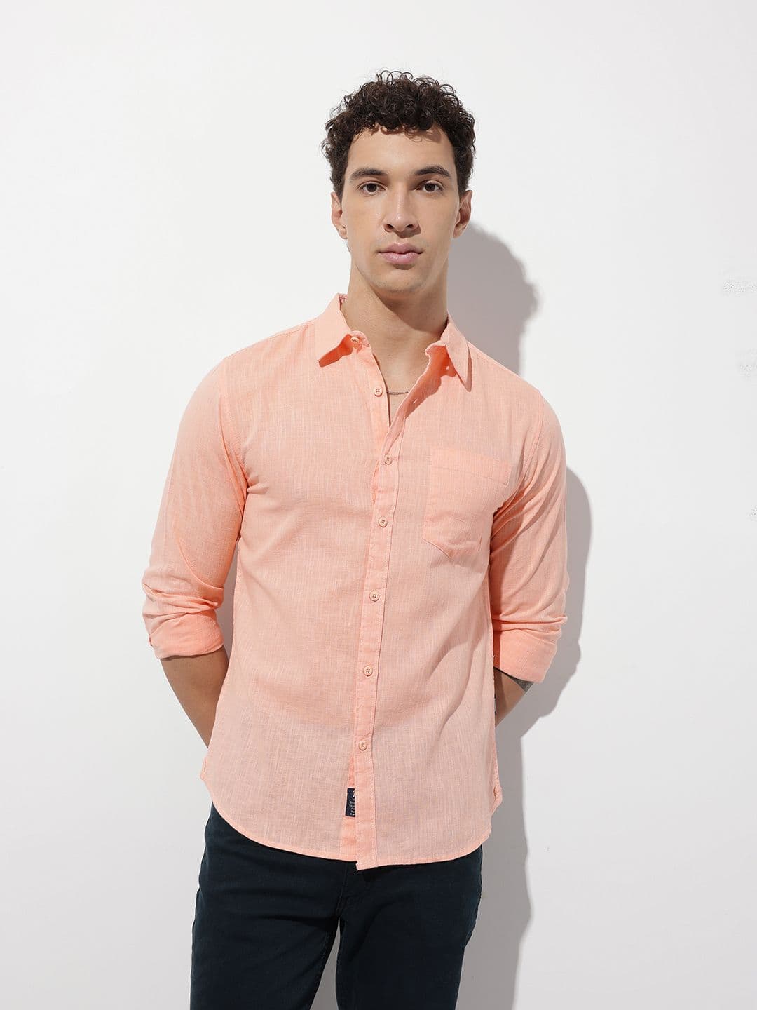 The Roadster Lifestyle Co Spread Collar Shirts - view 1