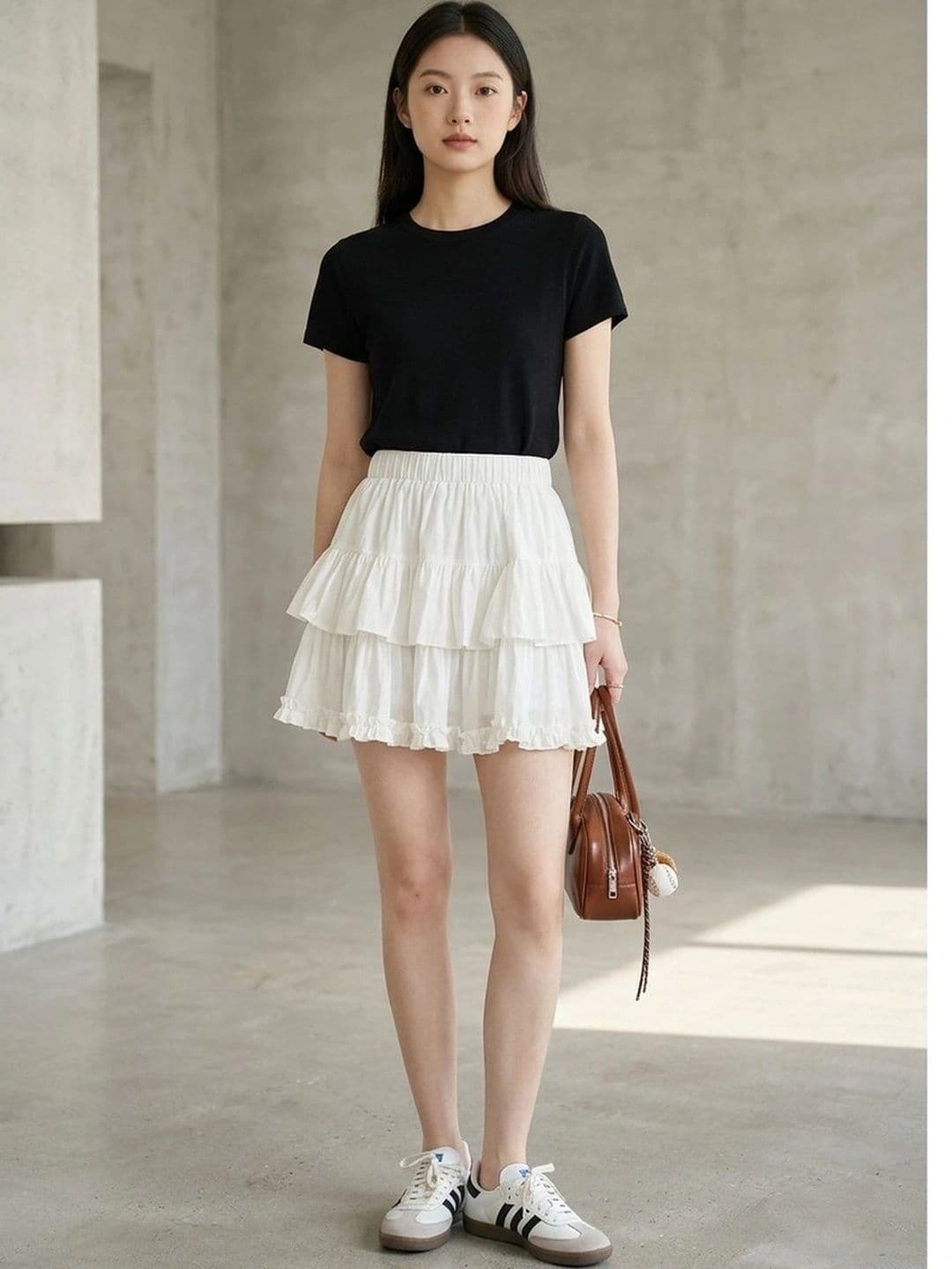 Suo Women Tiered Mini Tiered Skirt - view 1