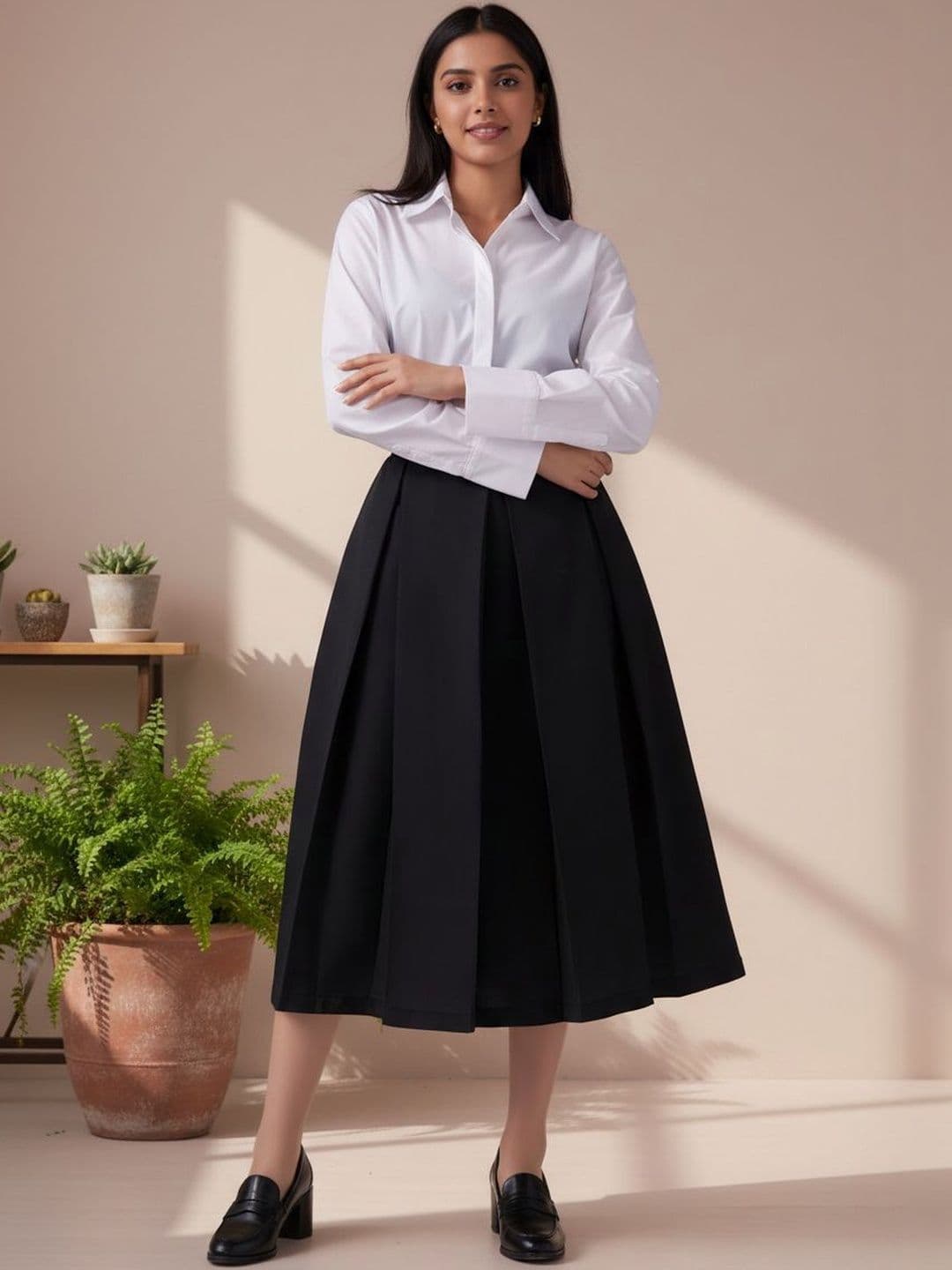 BLUE PIEGEON Women Cotton Midi Fashion - view 1
