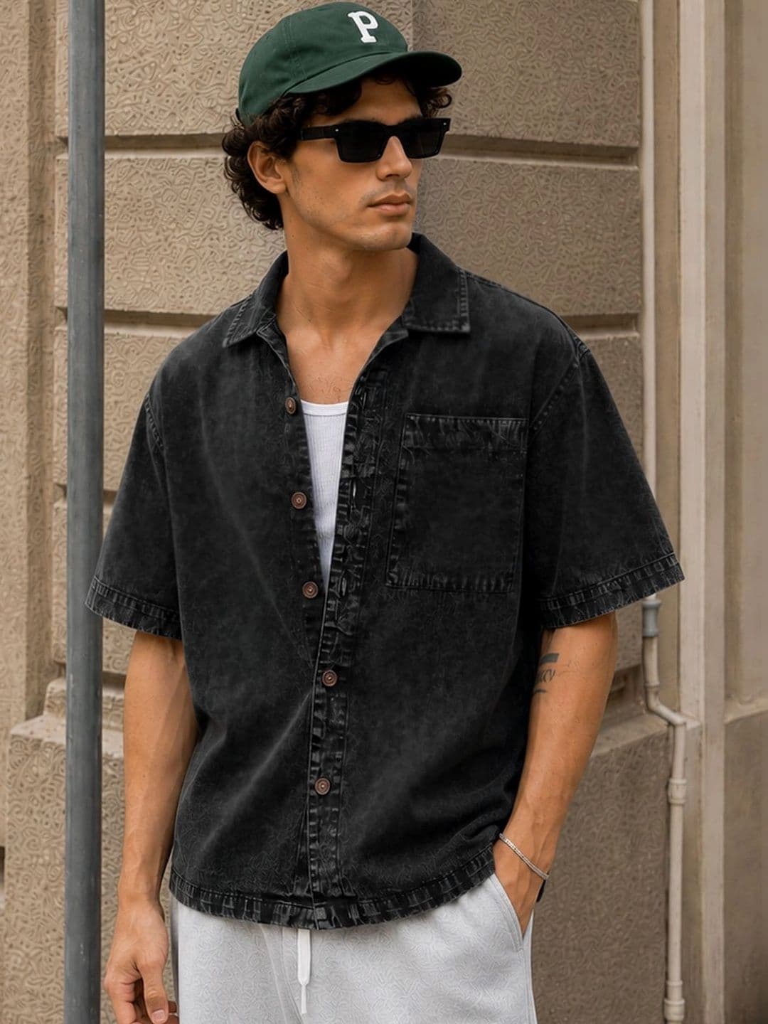 Powerlook Men Boxy Faded Faded Casual Shirt - view 1